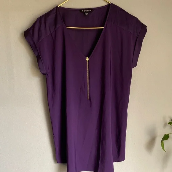 Express Women's Tops in Green, Purple, Teal, Burgundy, and Black - Picture 6 of 16